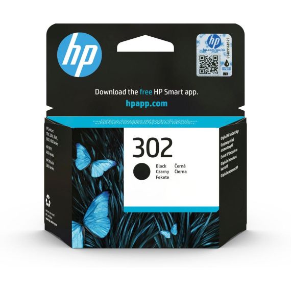 HP 302 - 3.5 ml - black - original - ink cartridge  | F6U66AE#BA3