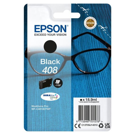 Epson 408 - 18.9 ml - black - original - blister - | C13T09J14010