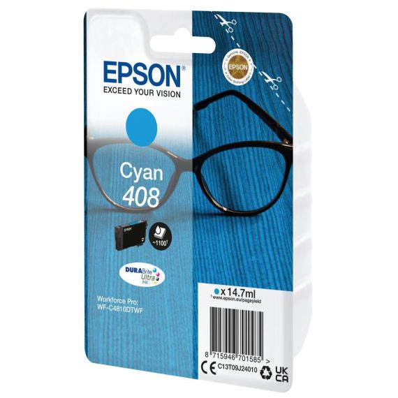 Epson 408 - 14.7 ml - high capacity - cyan - origi | C13T09J24010