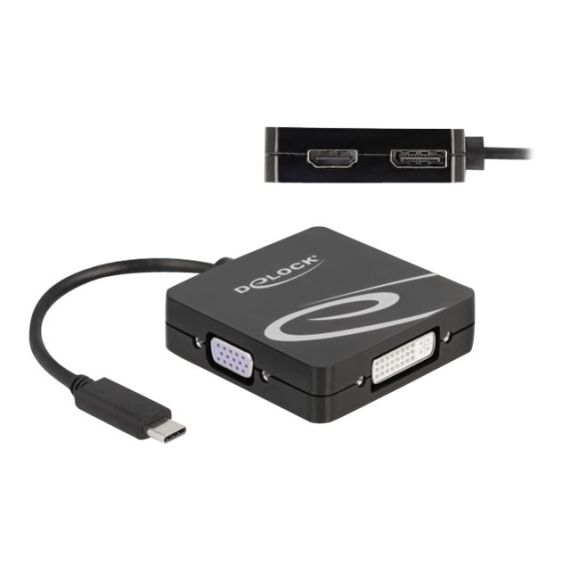 single link - 24 pin USB-C male to 15 pin D-Sub (DB-15),  | 63129