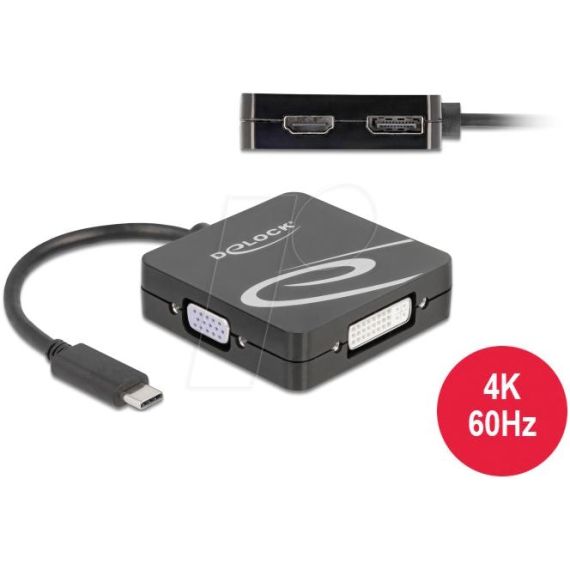 single link - 24 pin USB-C male to 15 pin D-Sub (DB-15),  | 63129