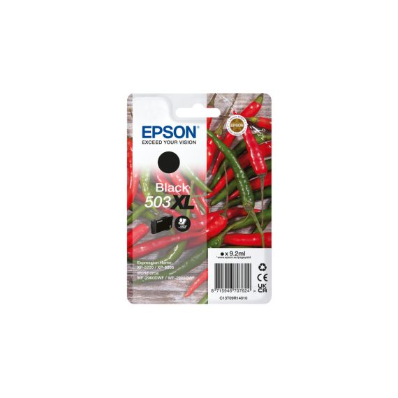 Epson 503XL Singlepack - 9.2 ml - XL - black - ori | C13T09R14010