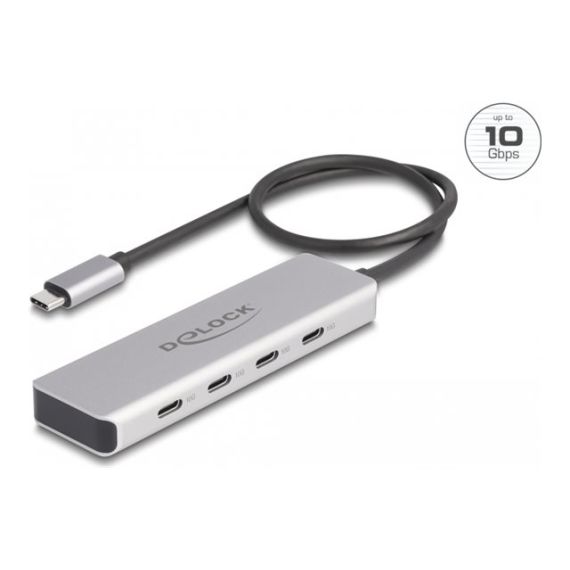 Delock - Hub - 10 Gbps, with 35 cm connection cable - 4 x | 64231