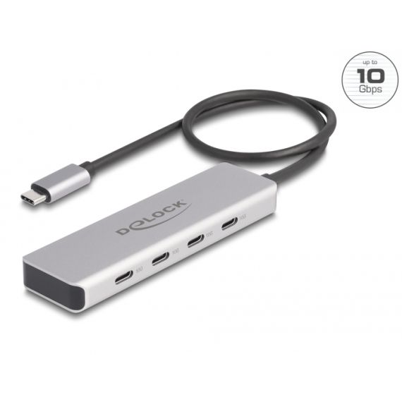 Delock - Hub - 10 Gbps, with 35 cm connection cable - 4 x | 64231