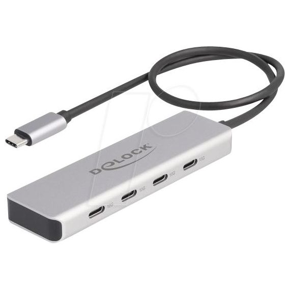 Delock - Hub - 10 Gbps, with 35 cm connection cable - 4 x | 64231