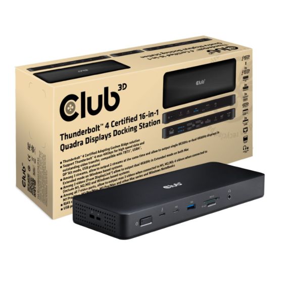 Club 3D 16-in-1 - Docking station - for desktop, lapto | CSV-1583