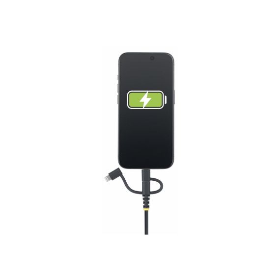 StarTech.com 3.3ft USB Multi Charging Cable, Lightni | RLTCUB1MBK
