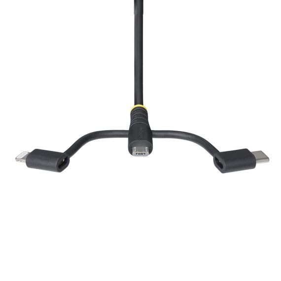 StarTech.com 3.3ft USB Multi Charging Cable, Lightni | RLTCUB1MBK