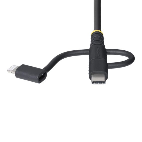 StarTech.com 3.3ft USB Multi Charging Cable, Lightni | RLTCUB1MBK