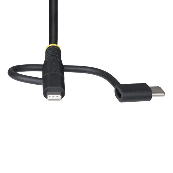 StarTech.com 3.3ft USB Multi Charging Cable, Lightni | RLTCUB1MBK