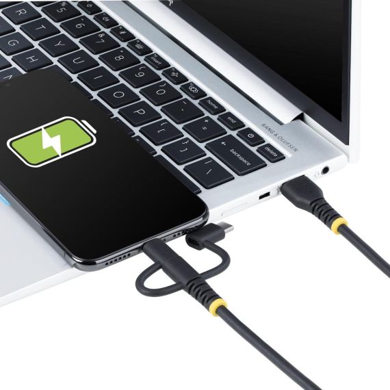 StarTech.com 3.3ft USB Multi Charging Cable, Lightni | RLTCUB1MBK