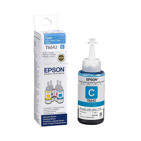 Epson T6642 - 70 ml - cyan - original - ink refill - | C13T664240