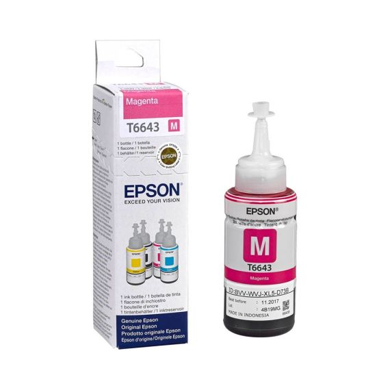 Epson T6643 - 70 ml - magenta - original - ink refil | C13T664340