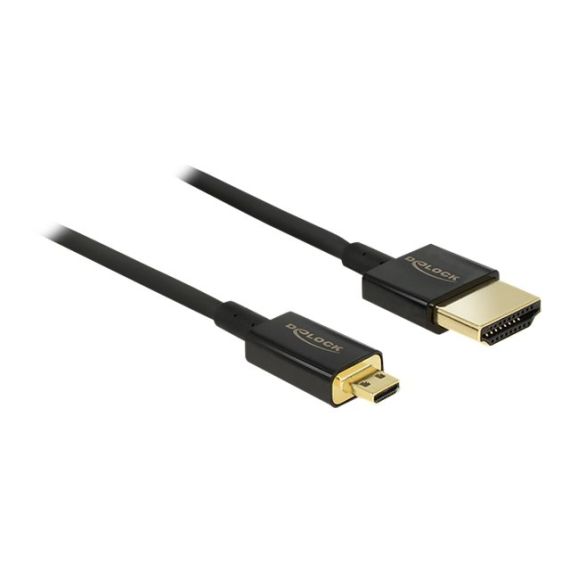 DeLOCK Slim Premium - HDMI with Ethernet cable - micro HD | 84781