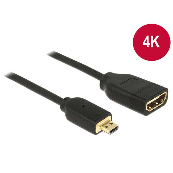 DeLOCK - HDMI adapter - HDMI (F) to micro HDMI (M) - 20 c | 65687