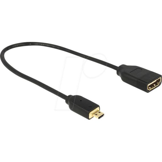 DeLOCK - HDMI adapter - HDMI (F) to micro HDMI (M) - 20 c | 65687