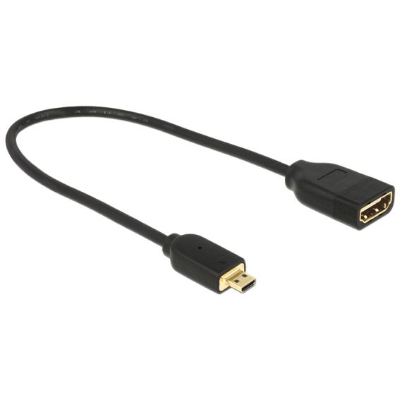 DeLOCK - HDMI adapter - HDMI (F) to micro HDMI (M) - 20 c | 65687