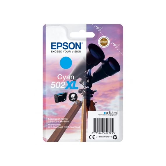 Epson 502XL - 6.4 ml - high capacity - cyan - orig | C13T02W24010