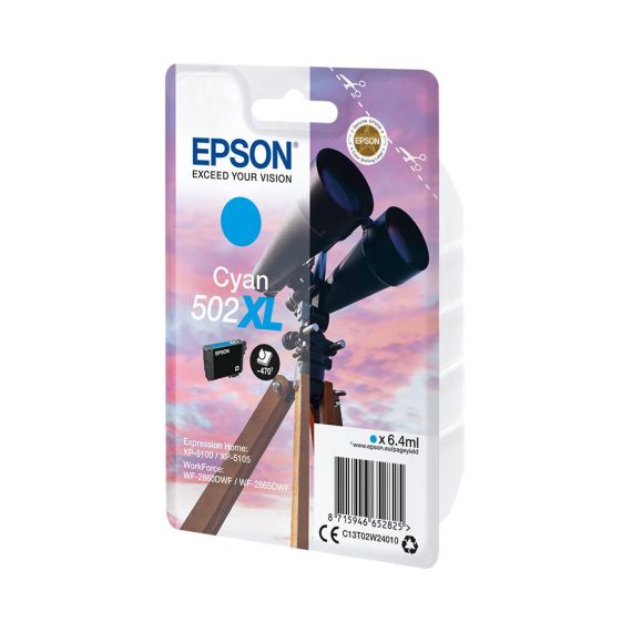 Epson 502XL - 6.4 ml - high capacity - cyan - orig | C13T02W24010