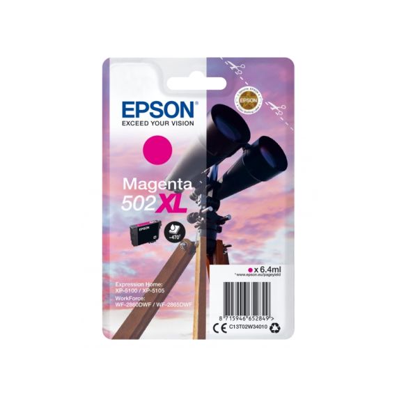 Epson 502XL - 6.4 ml - high capacity - magenta - o | C13T02W34010