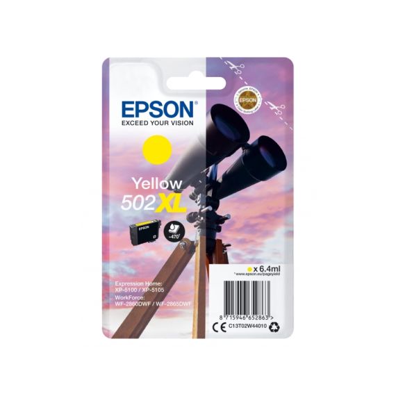 Epson 502XL - 6.4 ml - high capacity - yellow - or | C13T02W44010