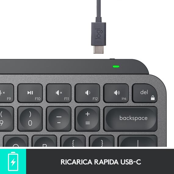 Logitech MX Keys Mini - Keyboard - backlit - Bluetoo | 920-010488