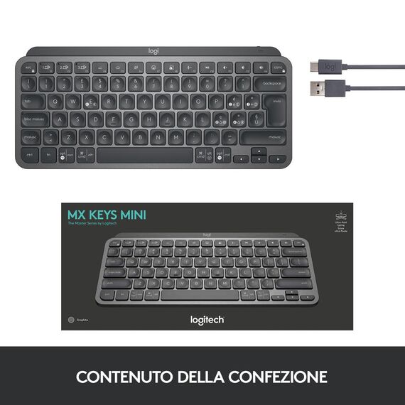 Logitech MX Keys Mini - Keyboard - backlit - Bluetoo | 920-010488