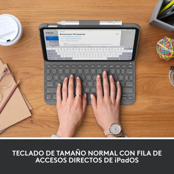 Logitech Slim Folio - Keyboard and folio case - wire | 920-011426