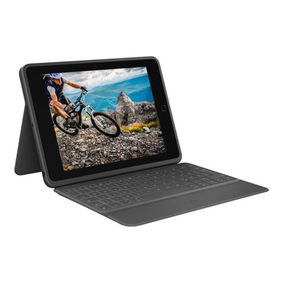 Logitech Rugged Folio - Keyboard and folio case - Ap | 920-011203