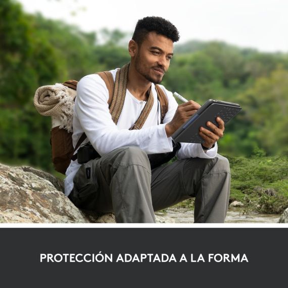 Logitech Rugged Folio - Keyboard and folio case - Ap | 920-011203