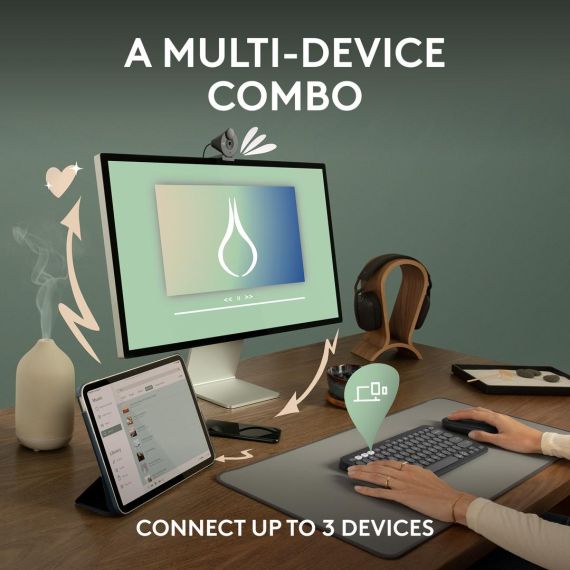 Logitech Pebble 2 Combo - Keyboard and mouse set - w | 920-012240
