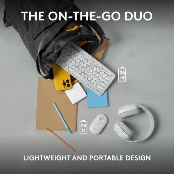 Logitech Pebble 2 Combo - Keyboard and mouse set - w | 920-012240