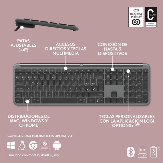 Logitech Signature Slim Combo MK950 - Keyboard and m | 920-012486