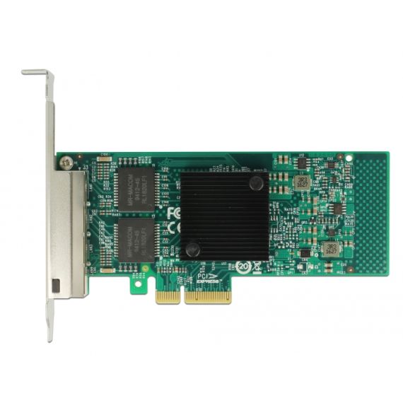 Delock PCI Express Card &gt 4 x Gigabit LAN - Network ada | 89946