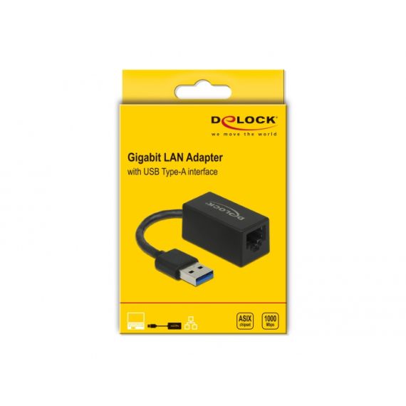 Delock - Network adapter - USB 3.2 Gen 1 - Gigabit Ethern | 66039