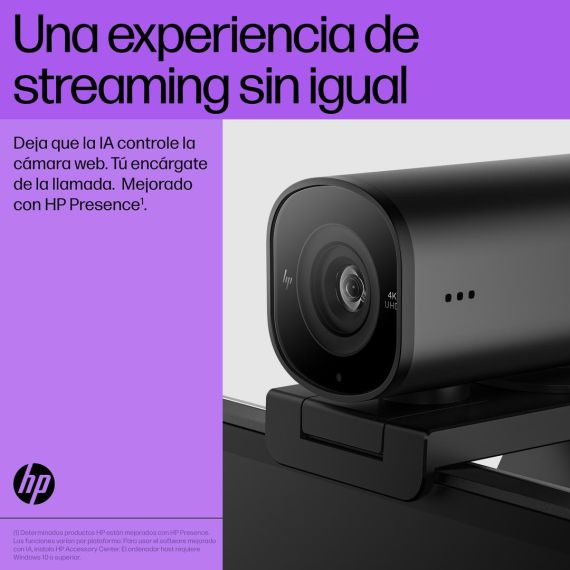 HP 965 Streaming - Webcam - colour - 8 MP - 3840 x  | 695J5AA#ABB