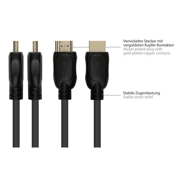 Alcasa 4532-020 / 2 m / HDMI Type A (Standard) / Male / HDMI Type