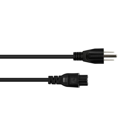 Alcasa P4505-S018 / 1.8 m / NEMA 5-15P / C5 coupler / SJT / 125 V