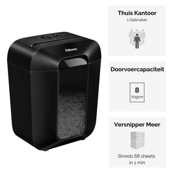 Fellowes Powershred LX45 - Shredder - cross-cut - 4 x 3 | 4400501