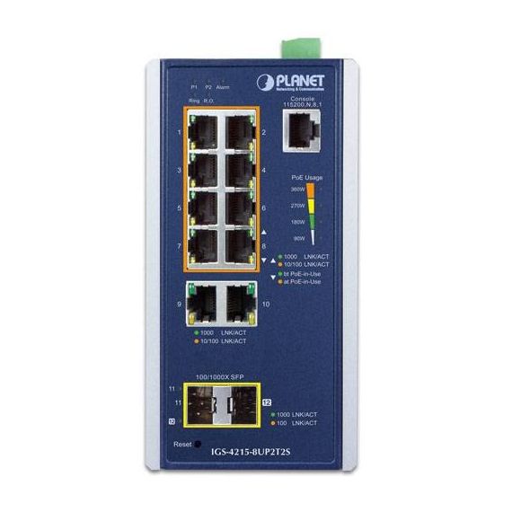 Planet  2-Port 100 1000X SFP Managed Switch IGS42158UP2T2S