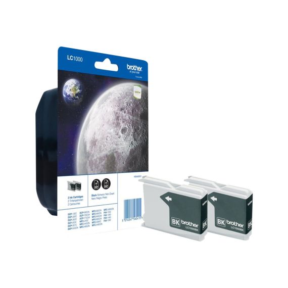 Brother LC1000BK - Black - original - ink cartridge | LC1000BKBP2
