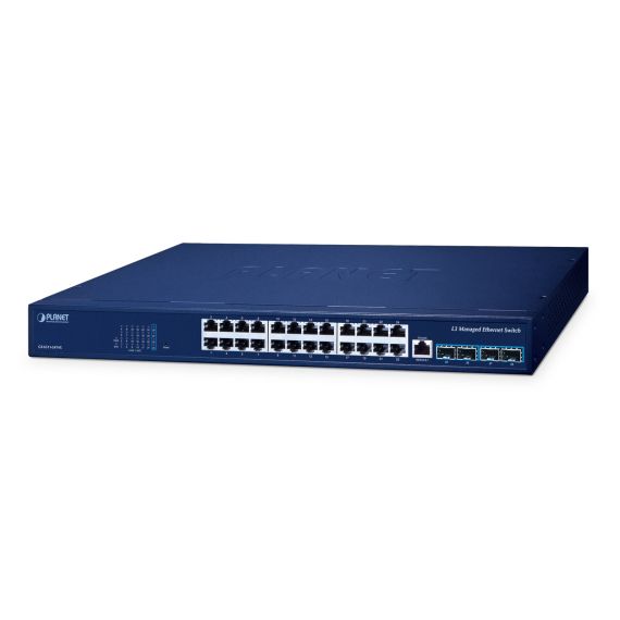 PLANET Layer 3 24-Port 10/100/1000T, Managed, L3, | GS-6311-24T4X