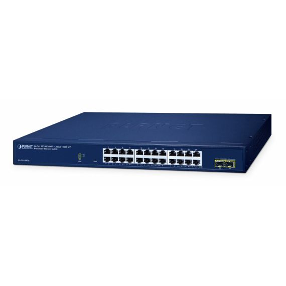 PLANET 24-Port 10/100/1000T + 2-Port, Managed, L2 | GS-2210-24T2S