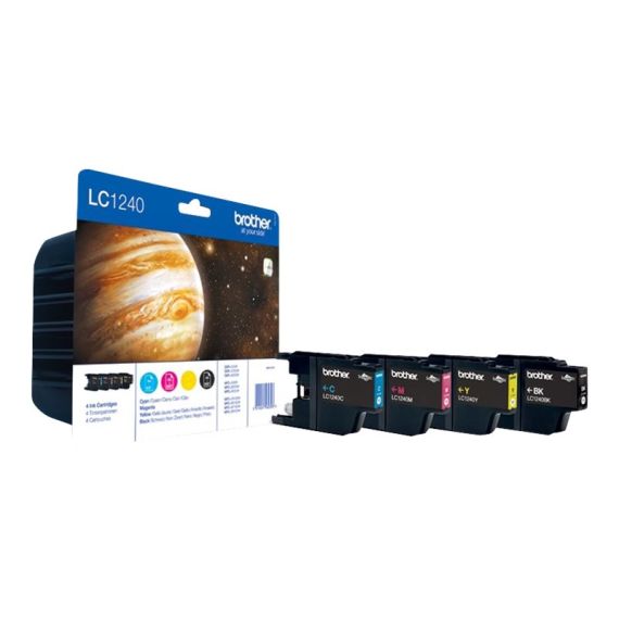 Brother LC1240 Value Pack - 4-pack - black, yellow, | LC1240VALBP