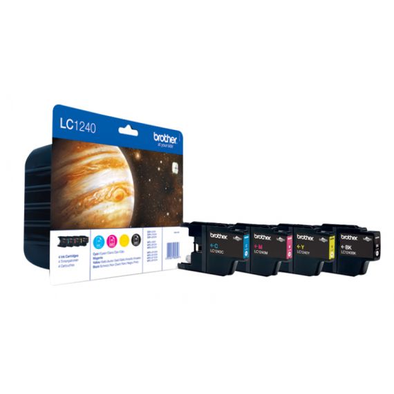 Brother LC1240 Value Pack - 4-pack - black, yellow, | LC1240VALBP