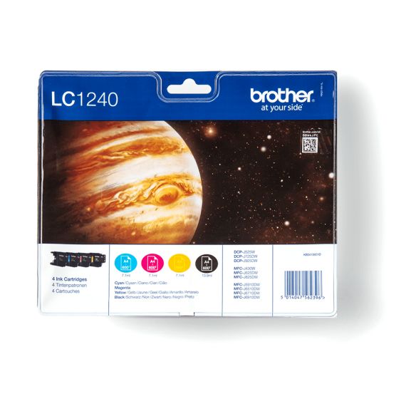 Brother LC1240 Value Pack - 4-pack - black, yellow, | LC1240VALBP