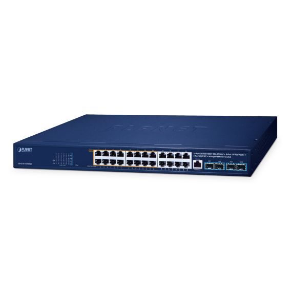 16-Port 10/100/1000T 802.3bt PoE + 8-Port 10/1 | GS-4210-16UP8T4X