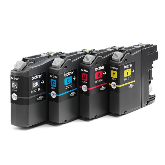 Brother LC121 Value Pack - Black, yellow, cyan, mage | LC121VALBP