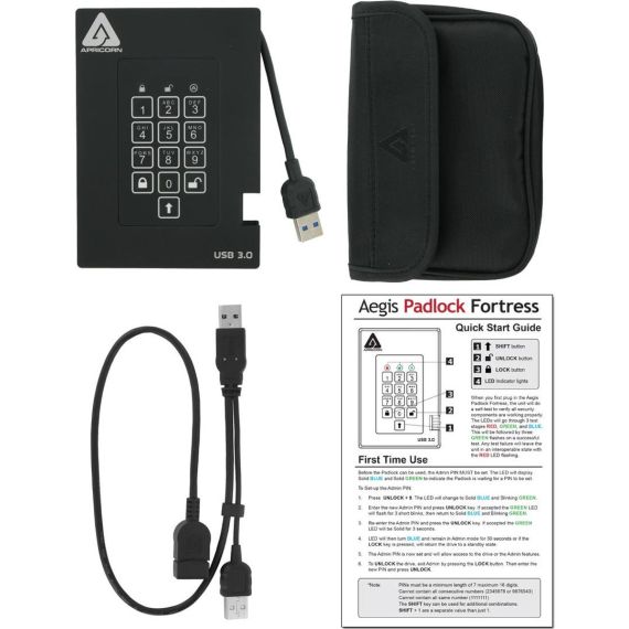 Apricorn Aegis Padlock Fortress - SSD - encryp | A25-3PL256-S256F
