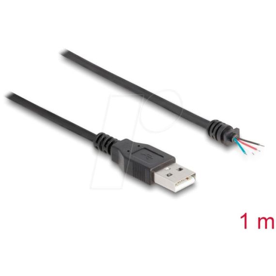 Delock - USB cable - USB (M) to bare wire - USB 2.0 - 1 m | 64184